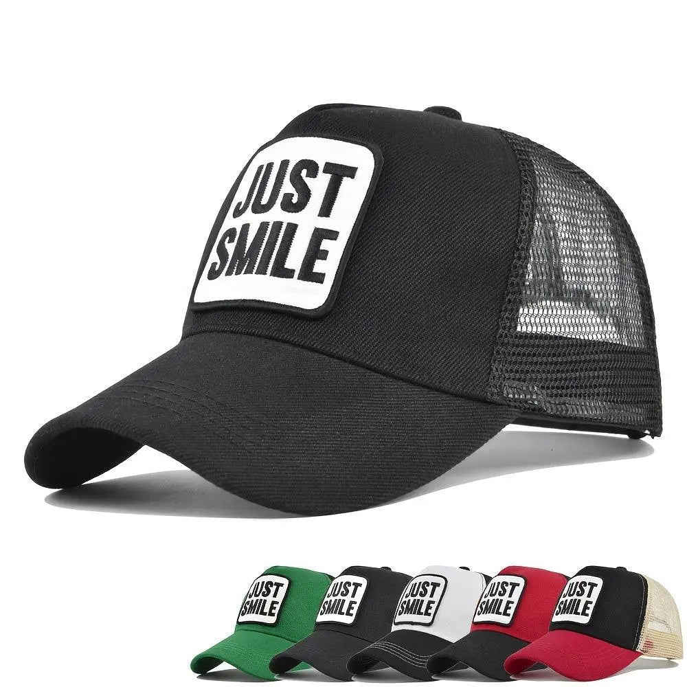 Breathable Unisex Baseball Cap with Adjustable Sun Protection and Letter Embroidery