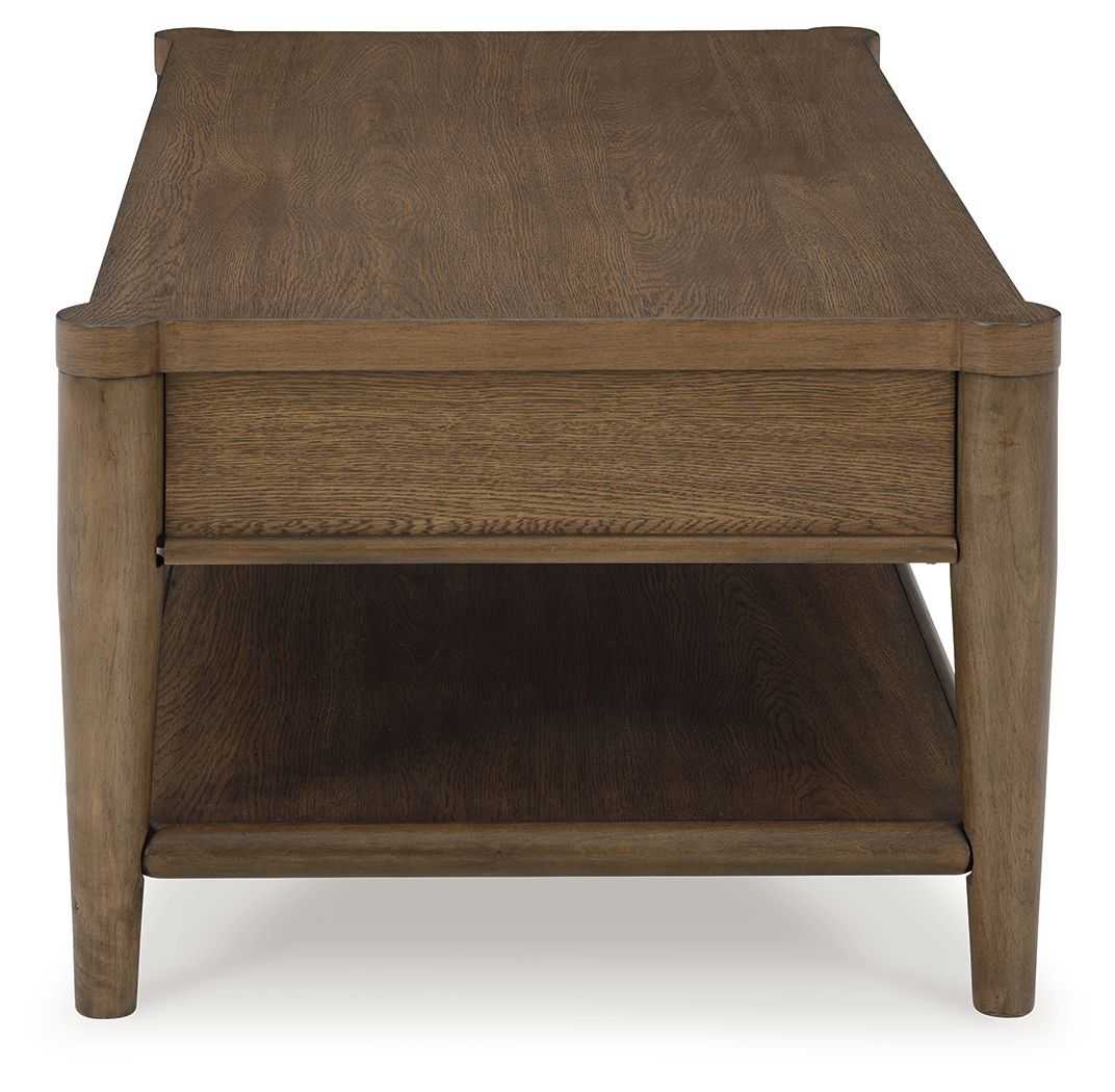 Roanhowe Brown Rectangular Cocktail Table