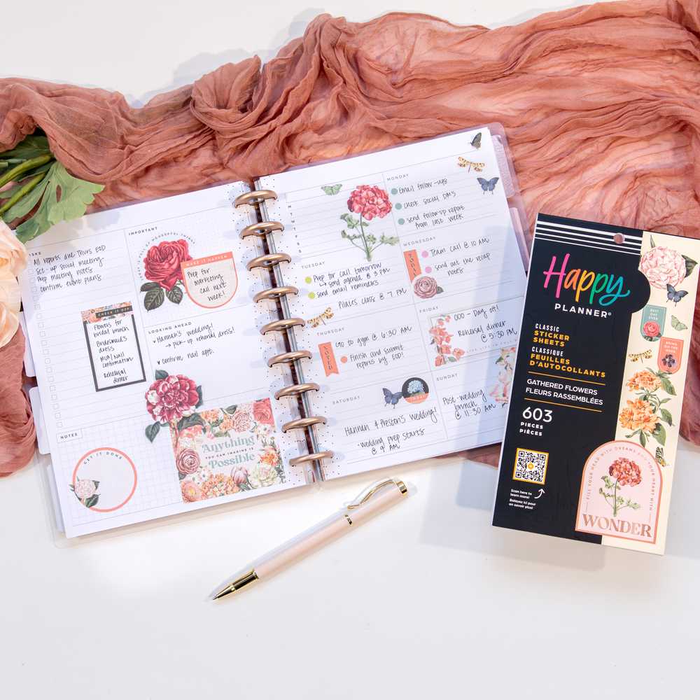 Gathered Flowers - Value Pack Stickers