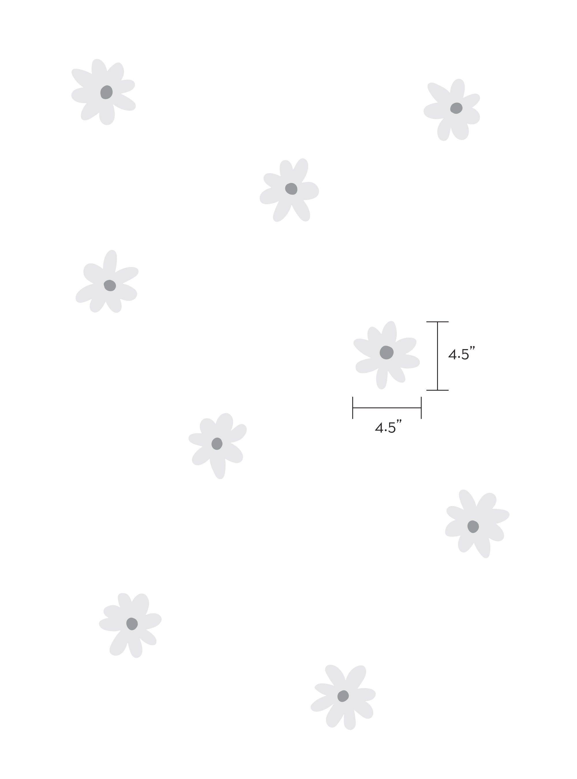 Simple Daisy Flower Wall Decal