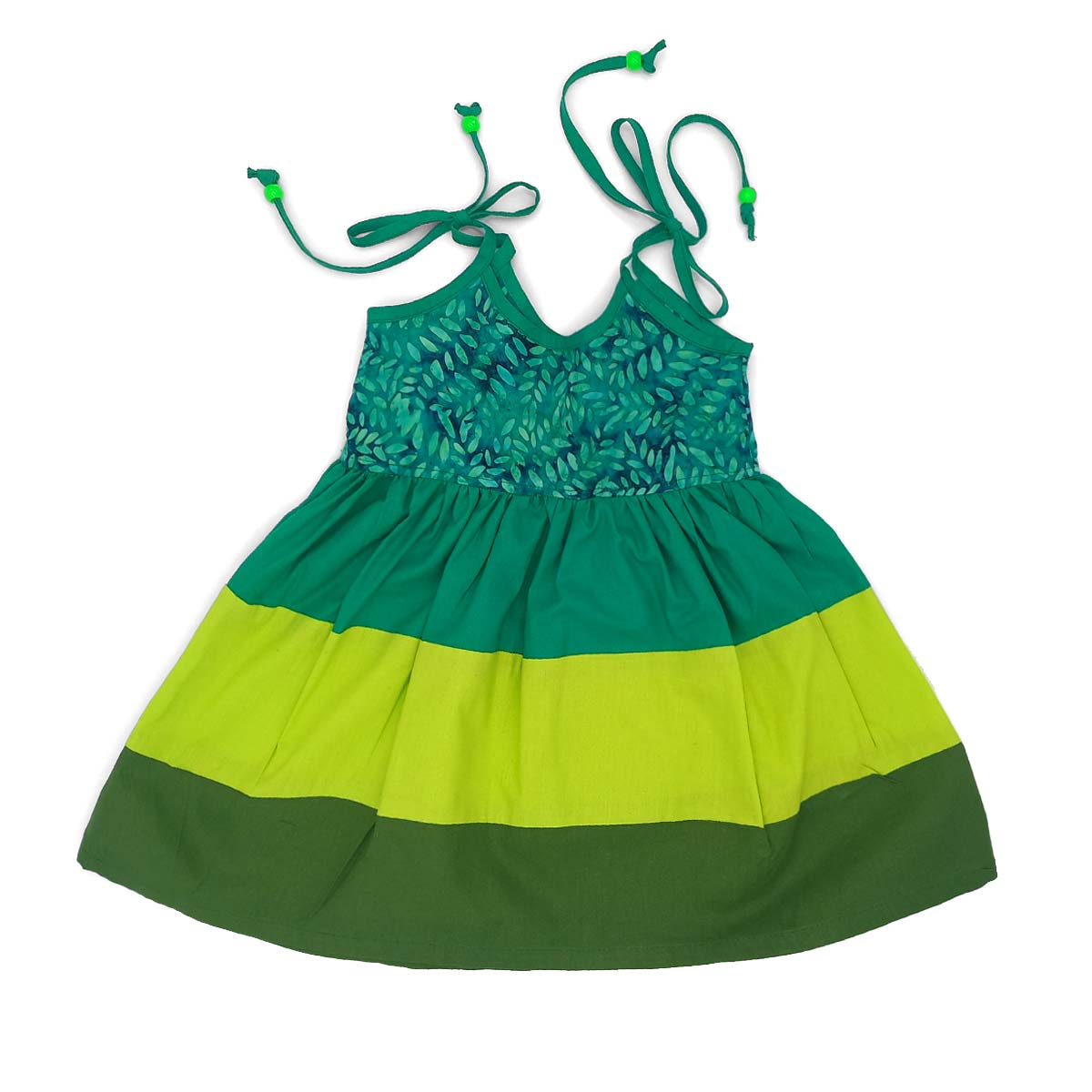 Géopa Kids Batiks Clothing Green Dress