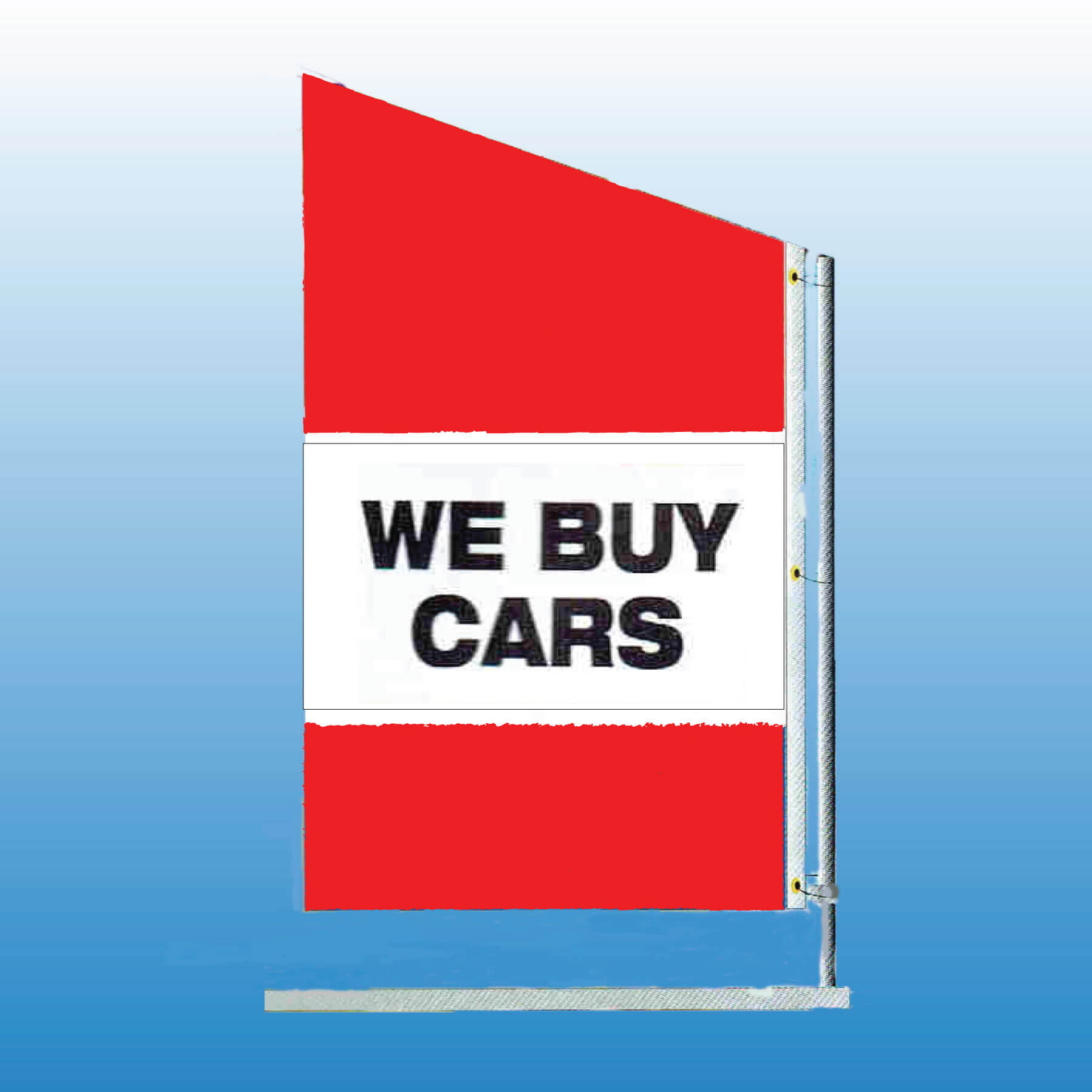 Spacewalker Flag WE BUY CARS - Customizable Nylon Car Flag