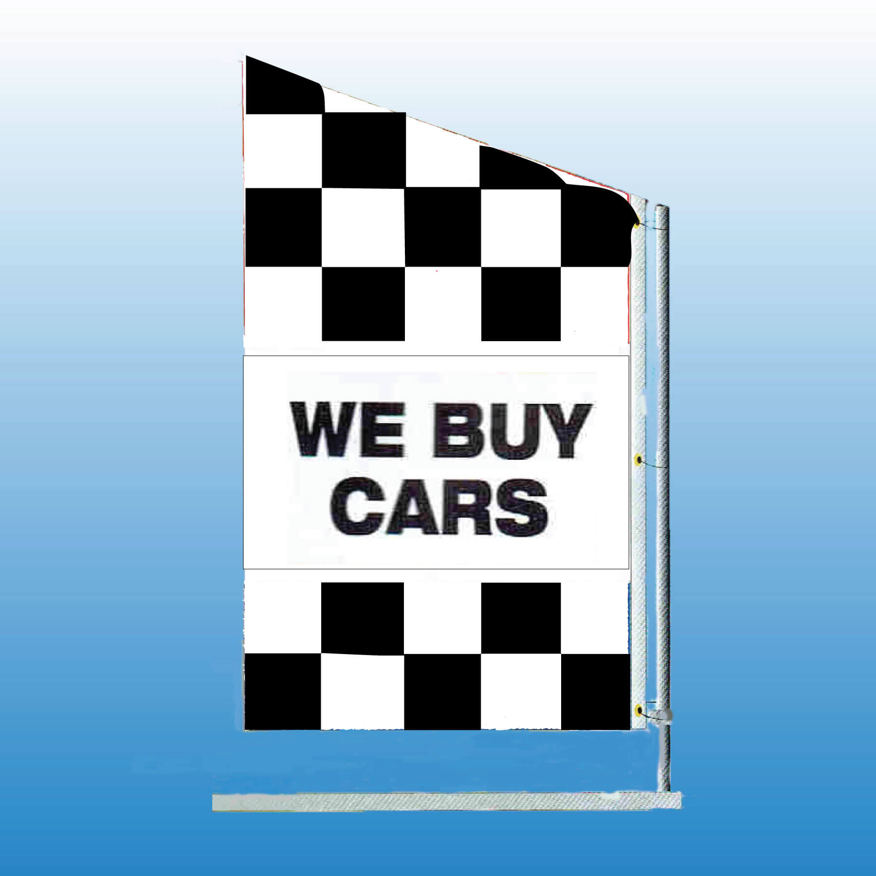 Spacewalker Flag WE BUY CARS - Customizable Nylon Car Flag