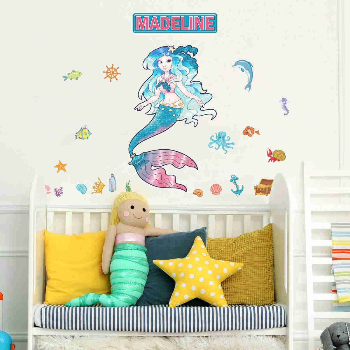 Mermaid Interactive Wall Decal for Kids' Room