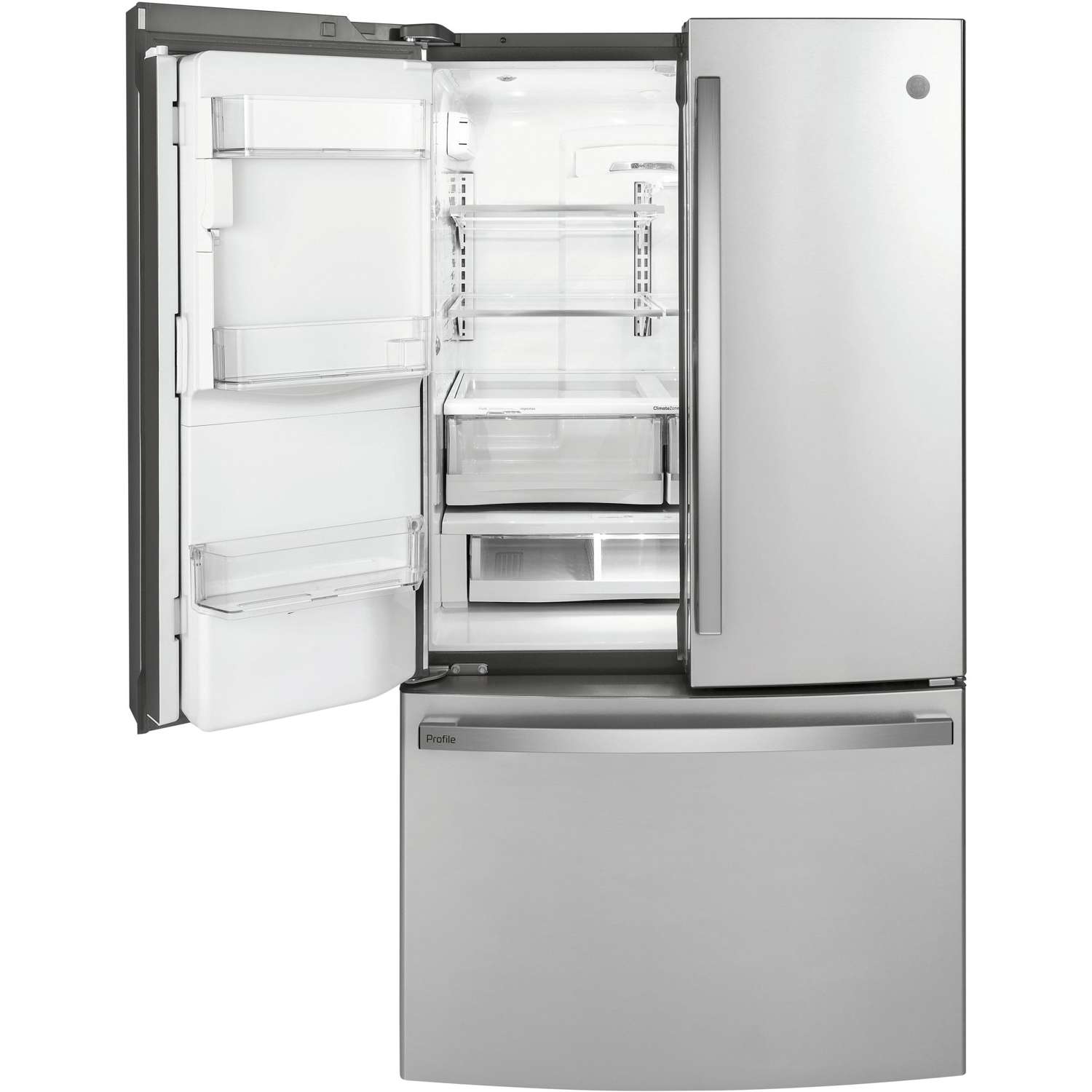GE Profile 36-inch Counter-Depth French 3-Door Refrigerator with External Water and Ice Dispenser