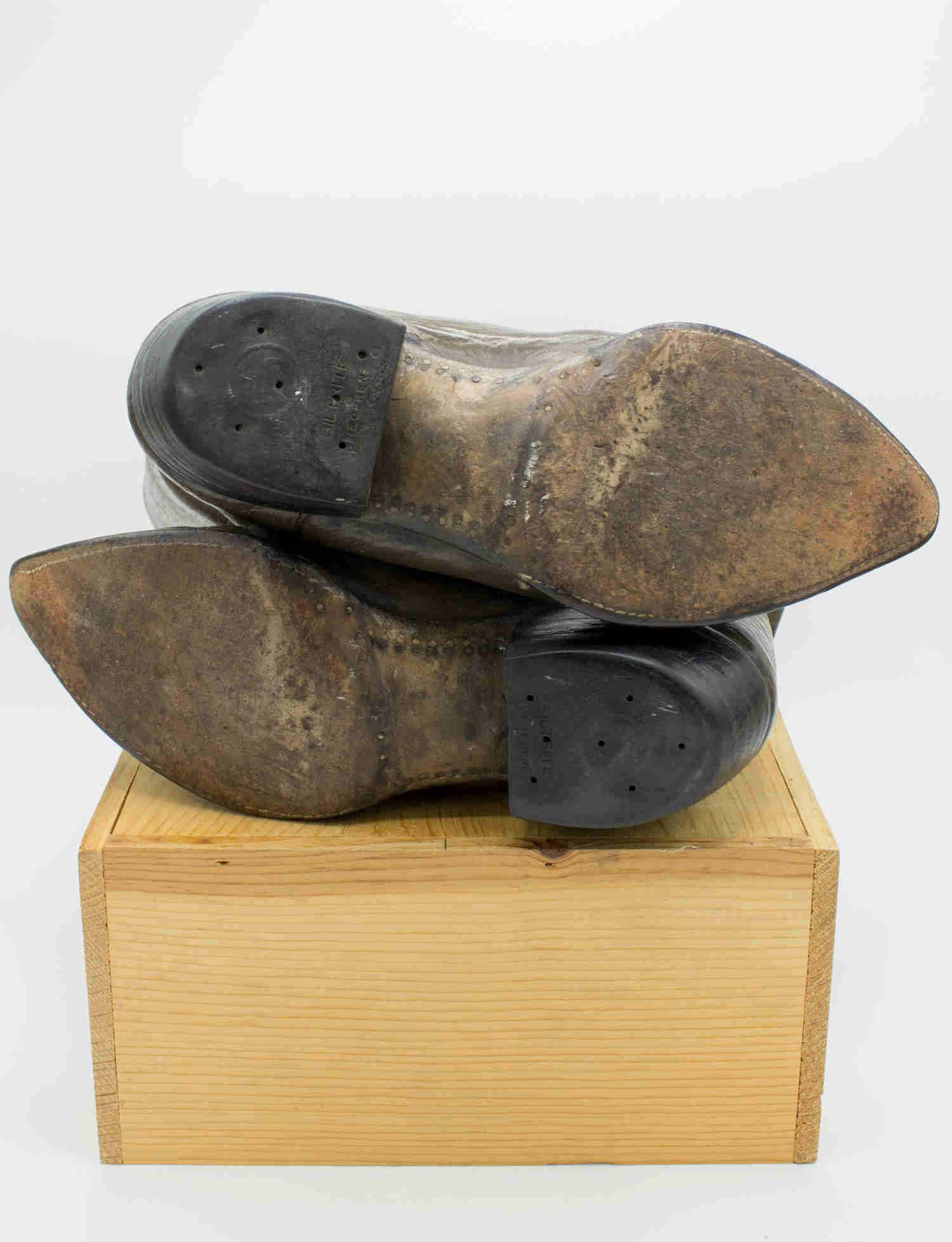 Vintage 60s Acme Brown Pointed Toe Cowboy Boots for Men - Size 8D