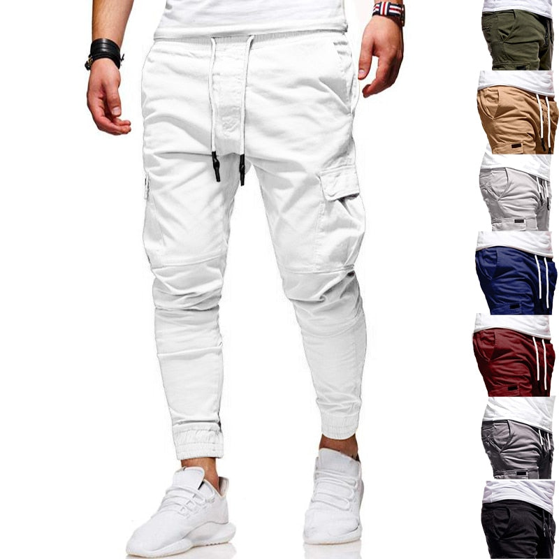 Men's Cotton Jogger Pants - Midweight Casual Sweatpants with Drawstring Waist