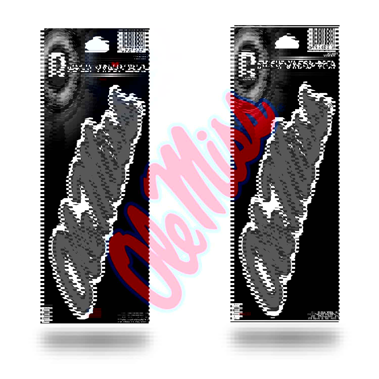 NCAA Mississippi Rebels 5 x 7 Vinyl Die-Cut Decal - Car/Truck/Home Accessory