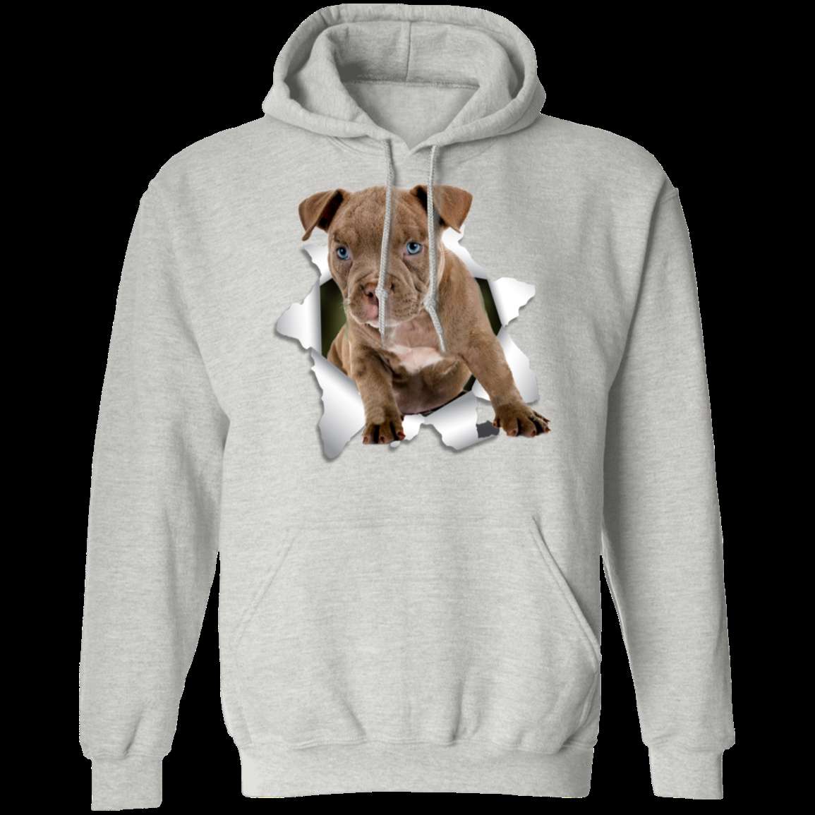PITBULL 3D LADIES Pullover Hoodie - 8 oz Unisex Hoodie with Digital Print