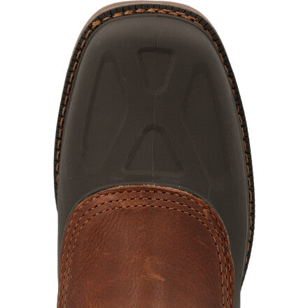 Georgia Mens 11 Carbo-Tec Waterproof Pull-On Work Boots - Brown GB00470