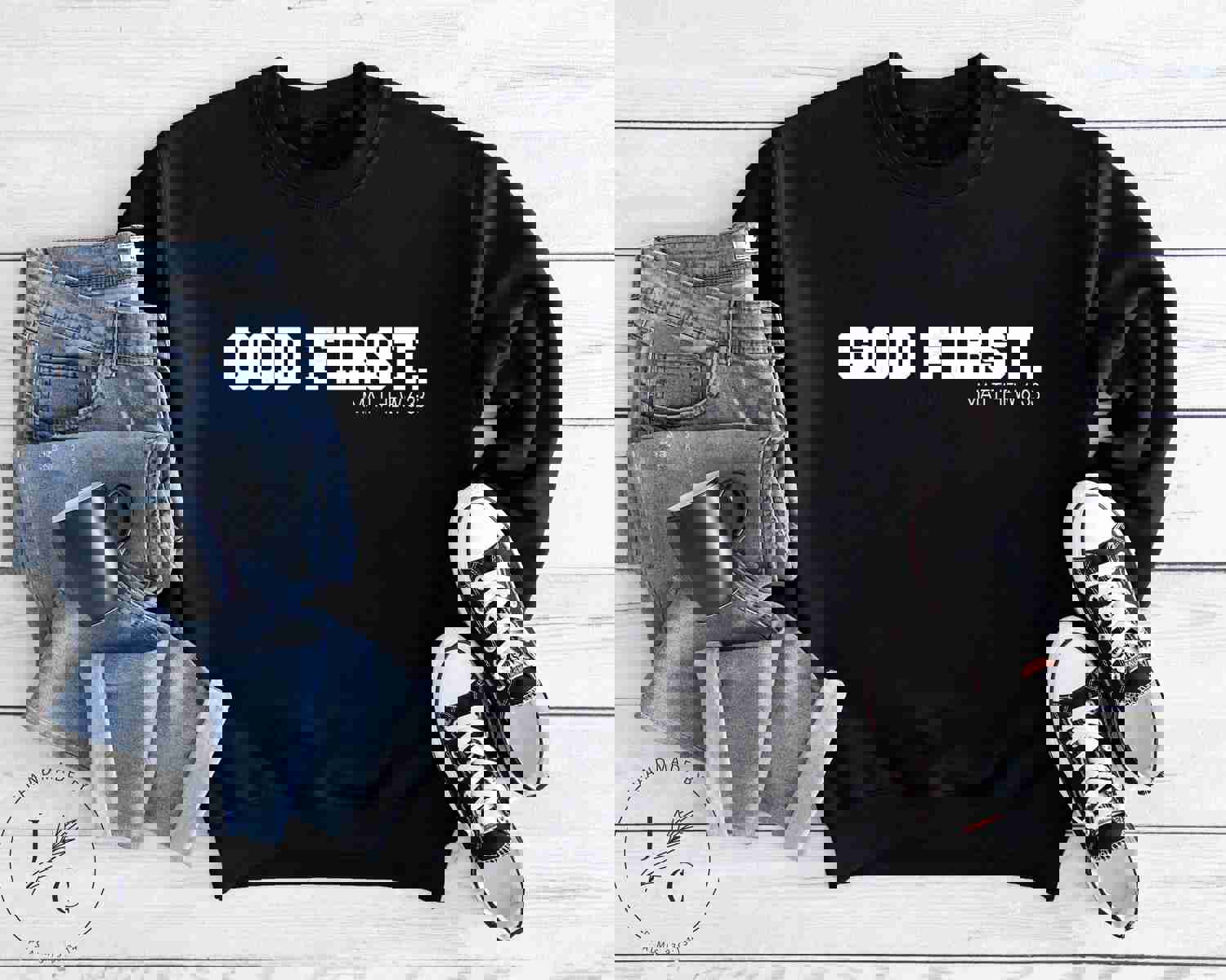 God First Sweatshirt - Christian Faith Apparel