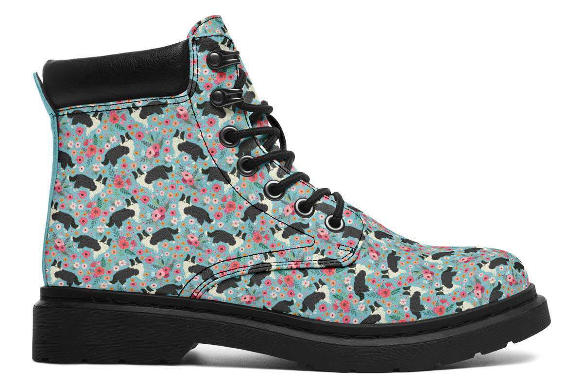 Border Collie Flower Classic Vibe Boots