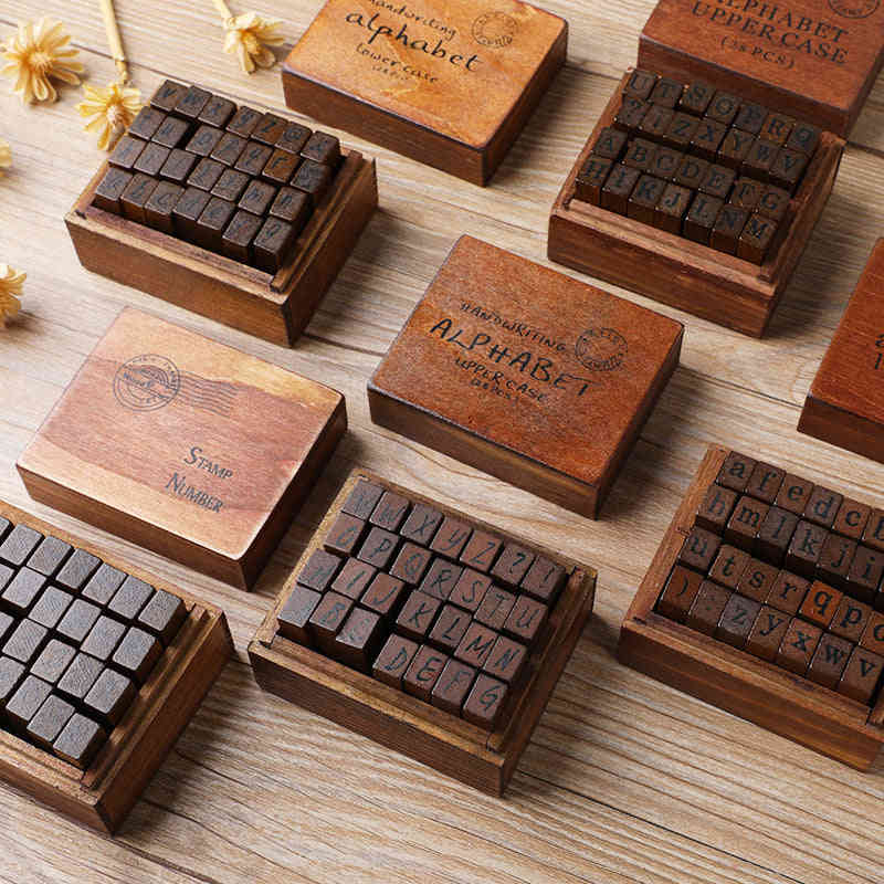 Wood Retro DIY Journal Decoration Stamp