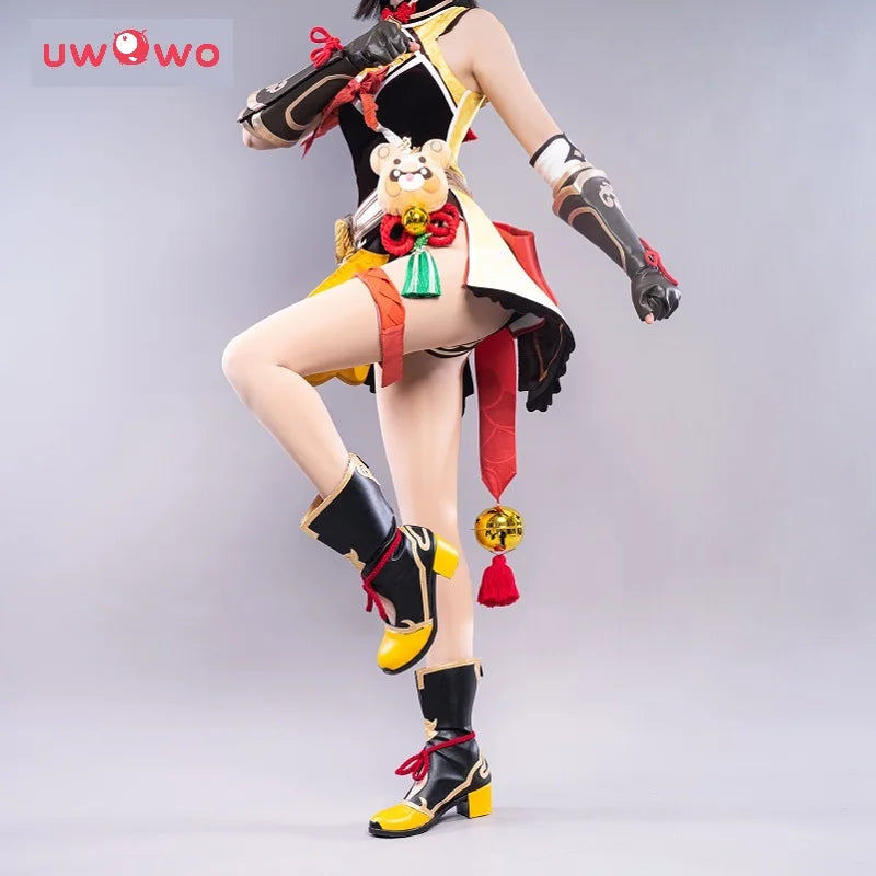 UWOWO Xiangling Cosplay Costume for Genshin Impact Fans - Available in Sizes S-3XL