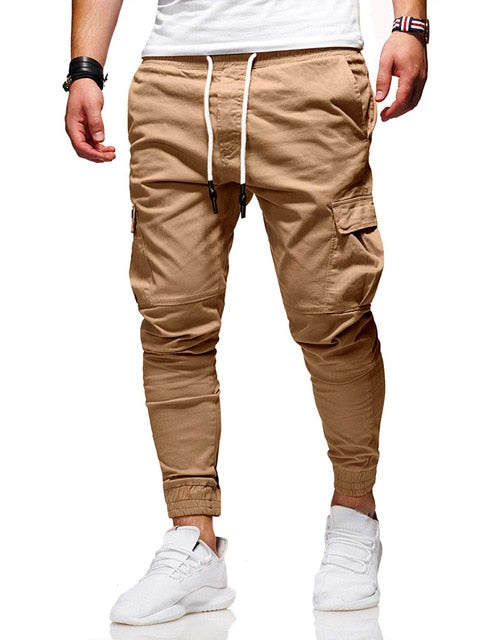 Men's Cotton Jogger Pants - Midweight Casual Sweatpants with Drawstring Waist