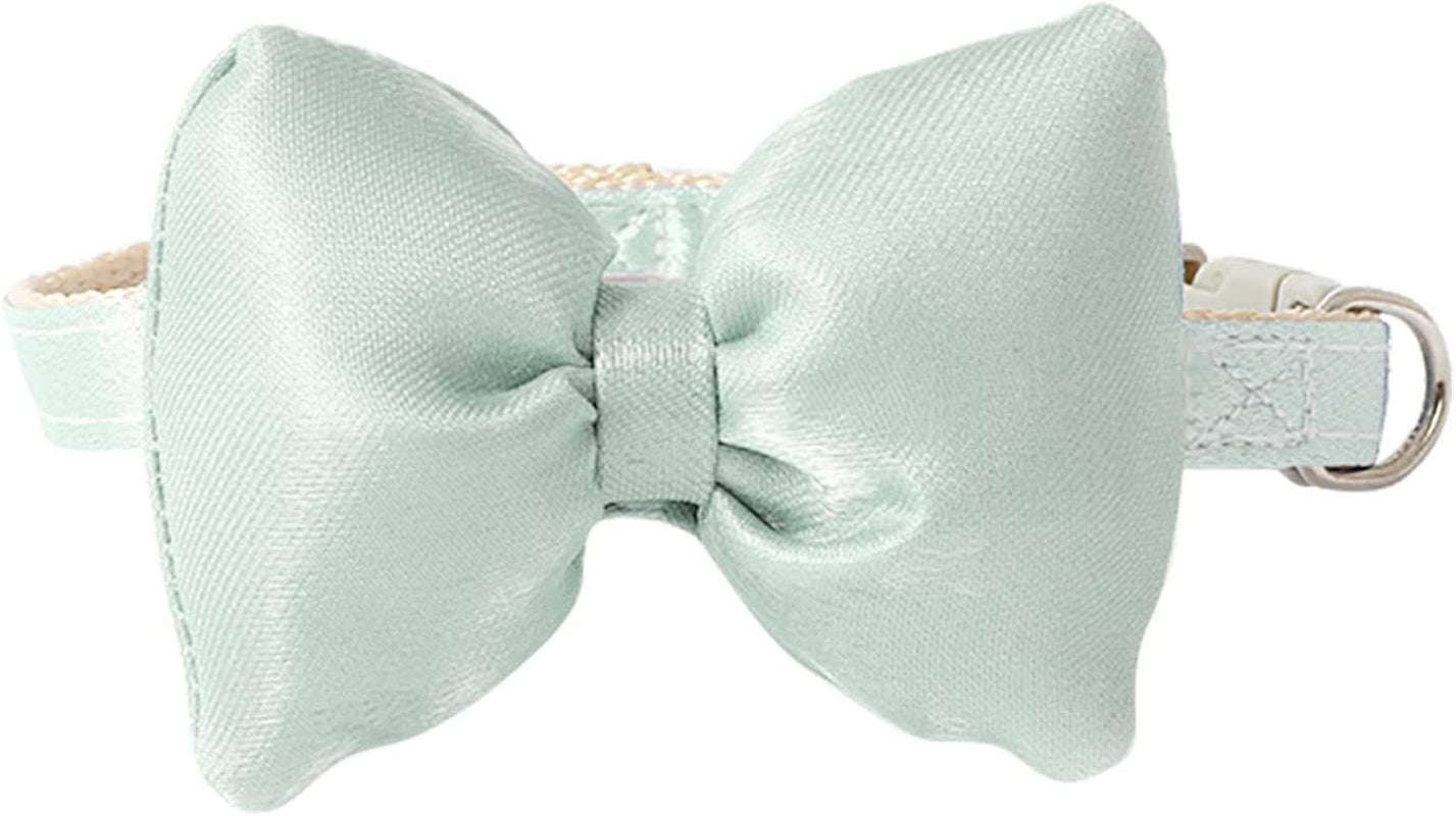 Gentleman Plaid Cat Collar with Bow Tie and Cute Charm - Soft Bell Pet Collar