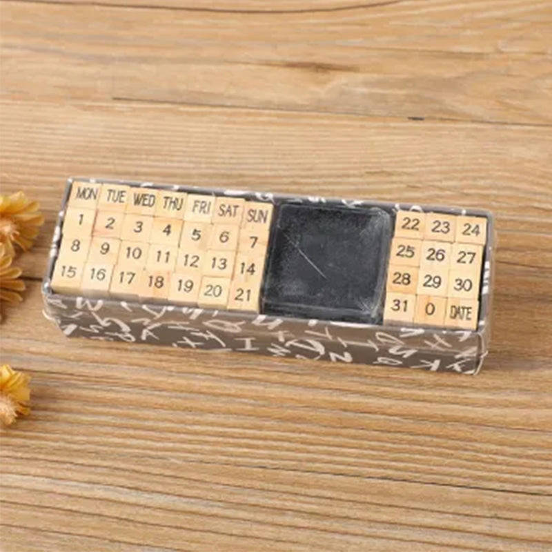 Wood Retro DIY Journal Decoration Stamp