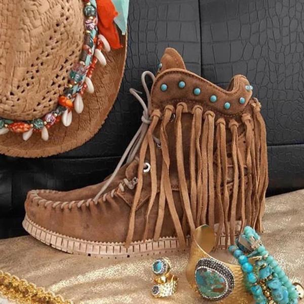 Corashoes 2020 Tassel Women Spring/Fall Boots