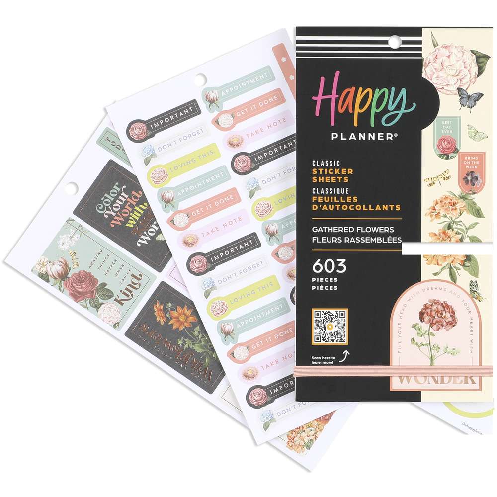 Gathered Flowers - Value Pack Stickers