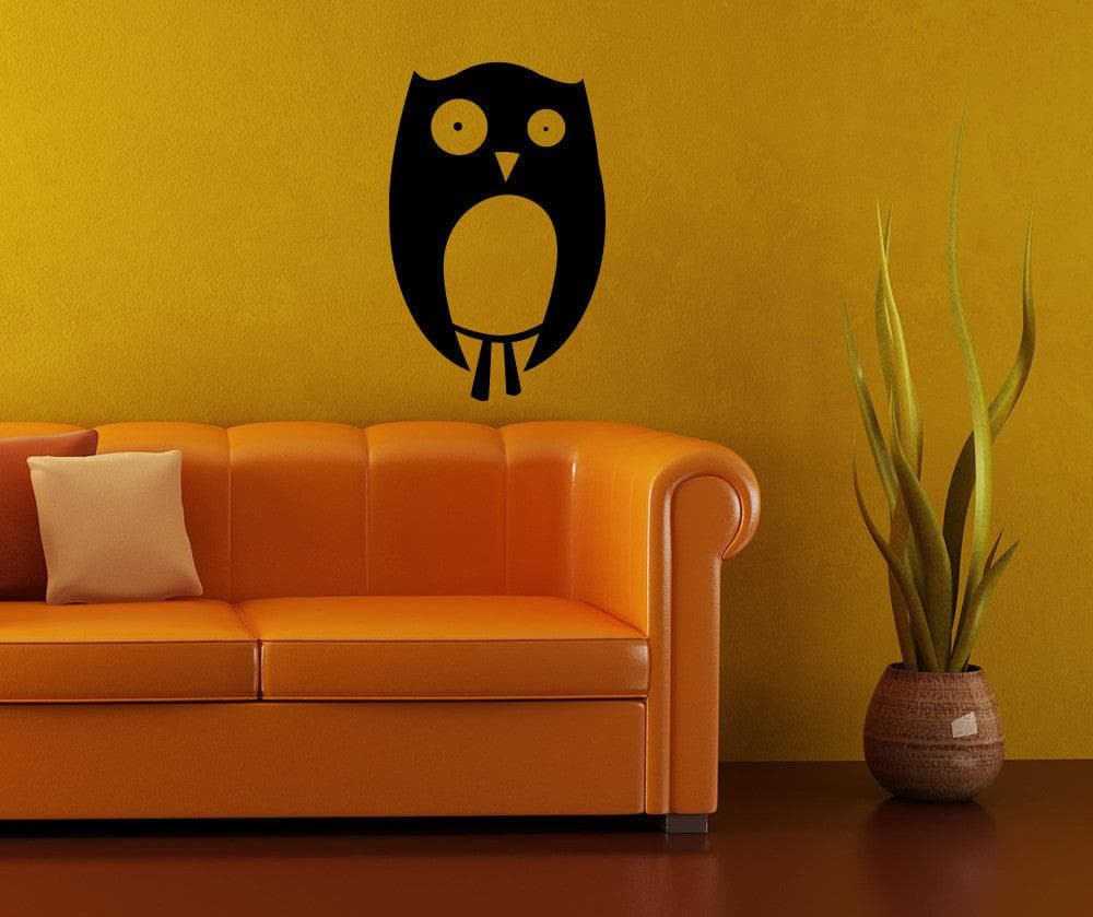 Vinyl Wall Decal Sticker Awkward Owl #OS_MB1066 - Removable & Easy to Apply