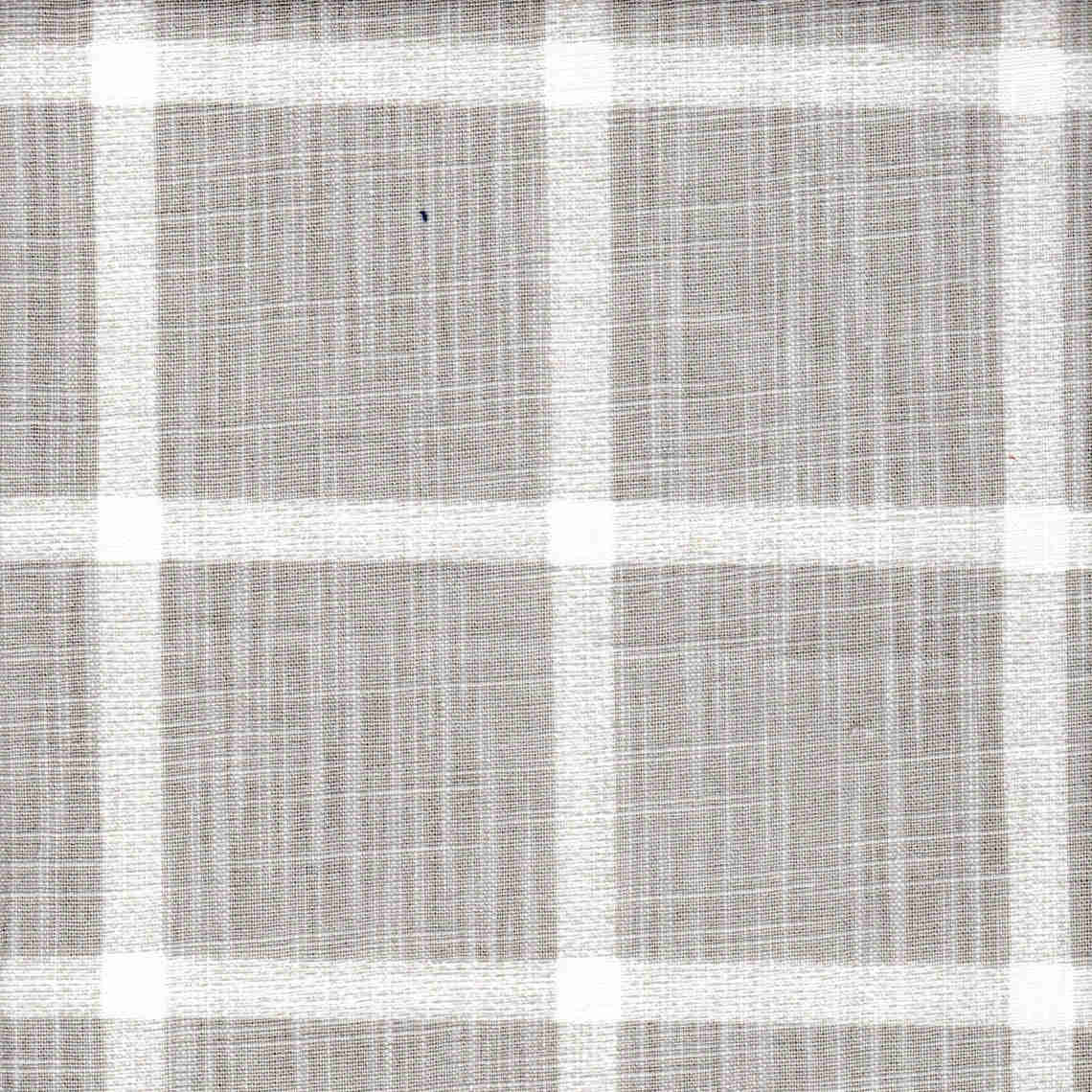 Empress Swag Valance in Abbot French Grey Windowpane Plaid