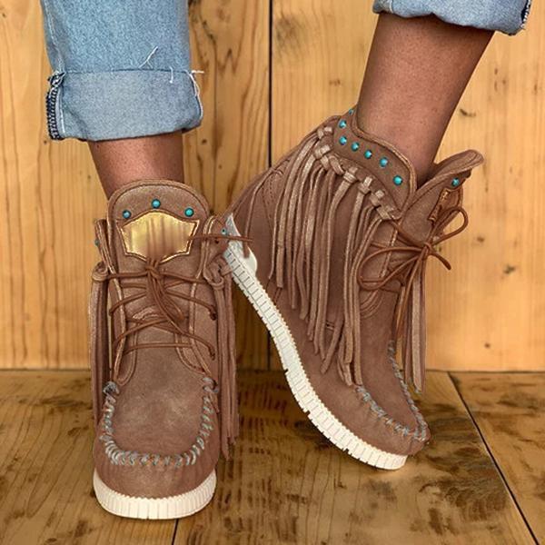 Corashoes 2020 Tassel Women Spring/Fall Boots