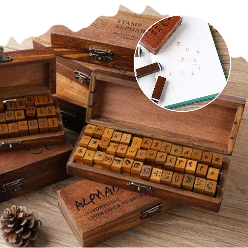 Wood Retro DIY Journal Decoration Stamp