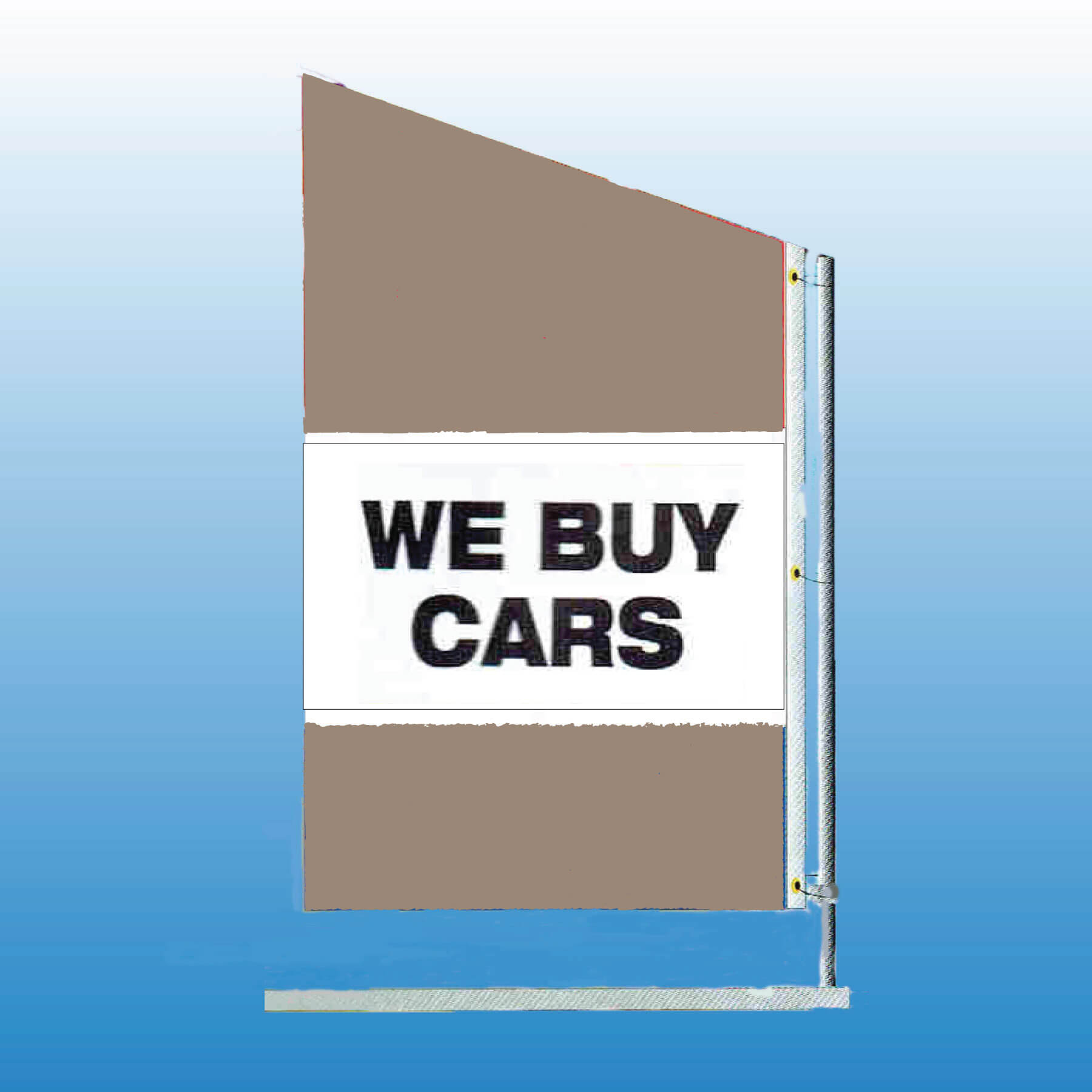 Spacewalker Flag WE BUY CARS - Customizable Nylon Car Flag