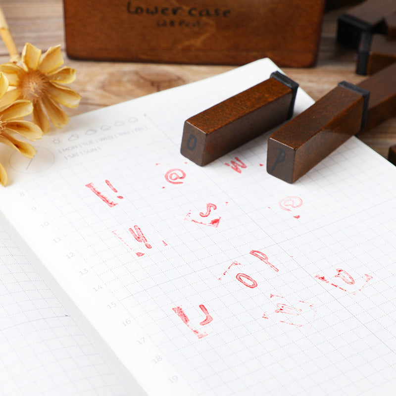 Wood Retro DIY Journal Decoration Stamp