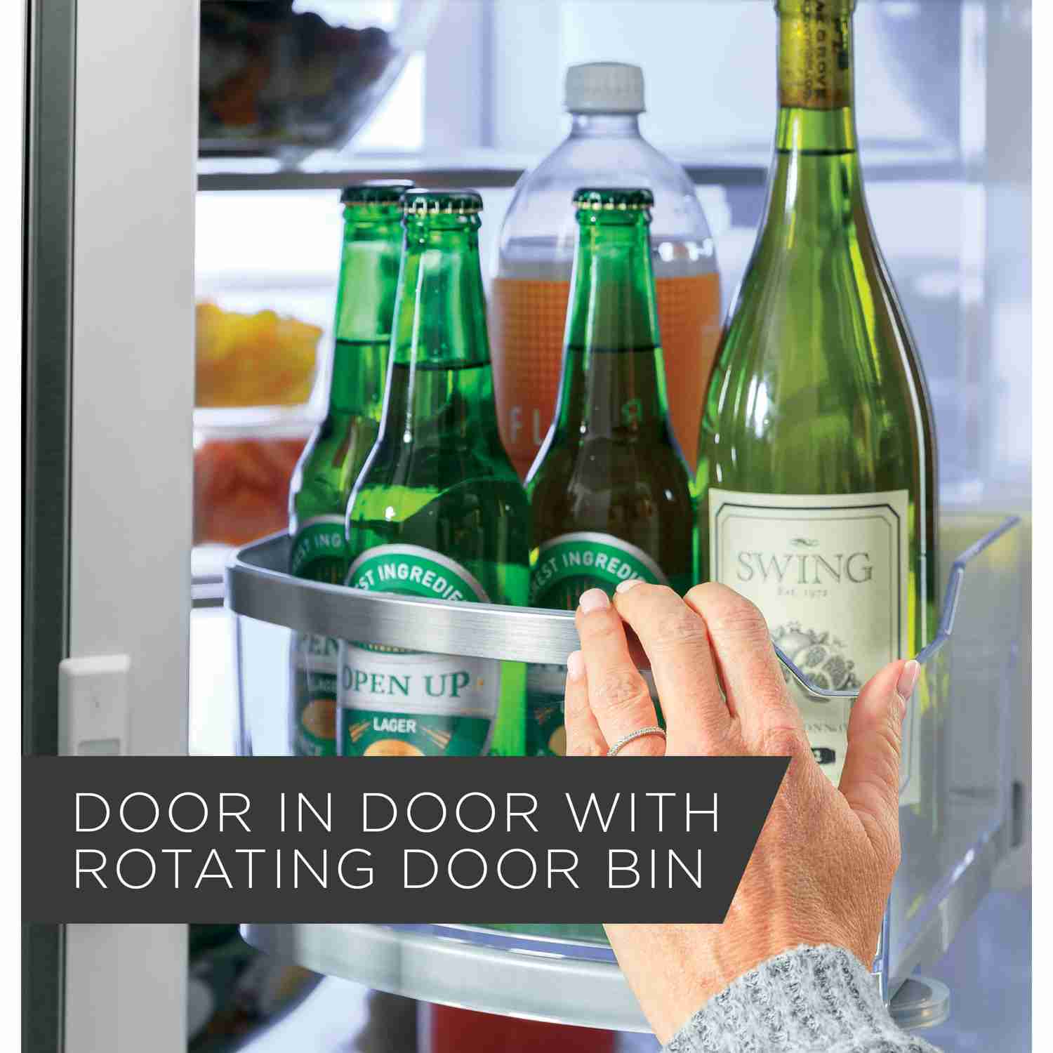 GE Profile 36-inch Counter-Depth French 3-Door Refrigerator with External Water and Ice Dispenser