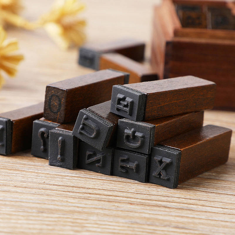 Wood Retro DIY Journal Decoration Stamp