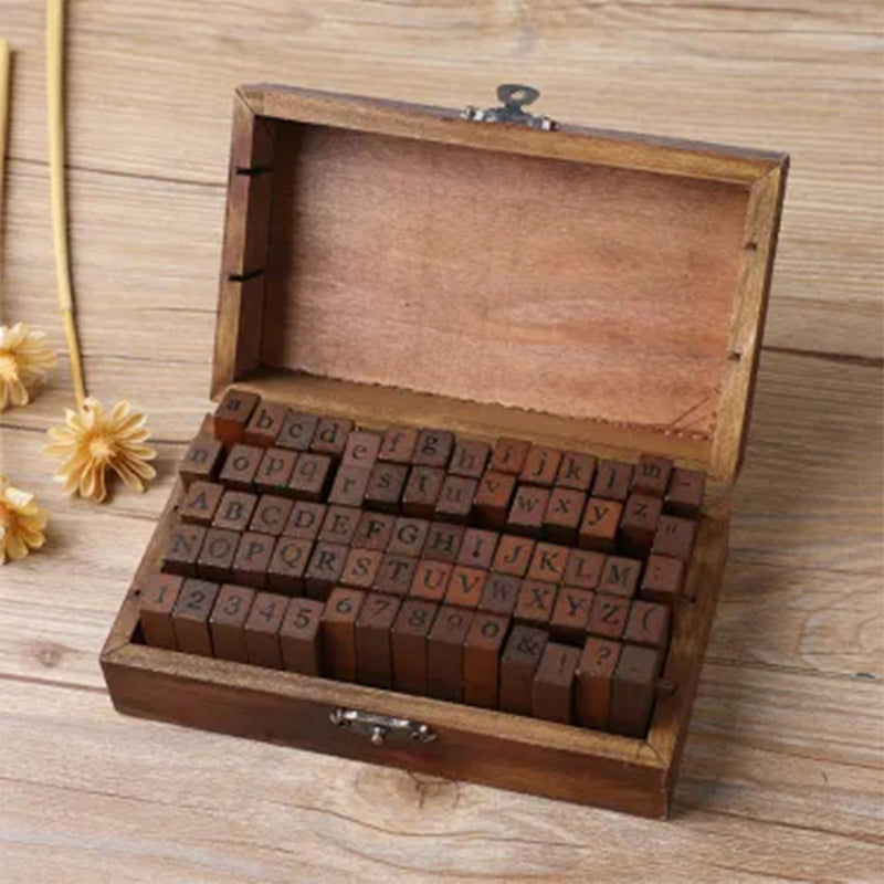 Wood Retro DIY Journal Decoration Stamp