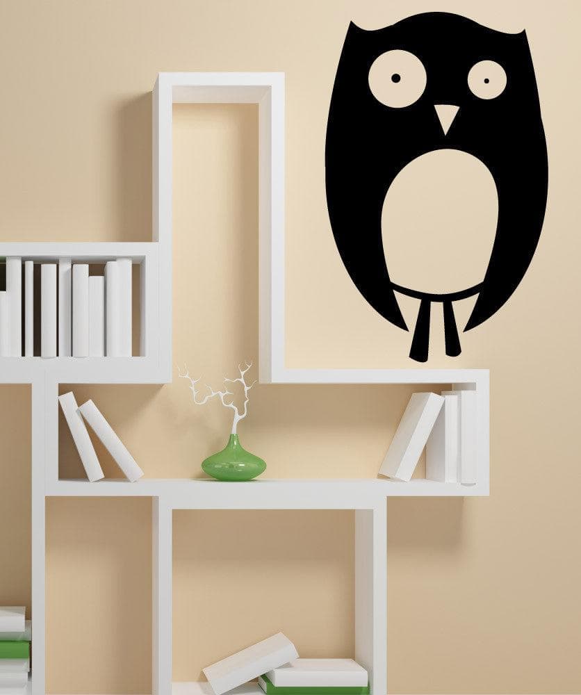 Vinyl Wall Decal Sticker Awkward Owl #OS_MB1066 - Removable & Easy to Apply