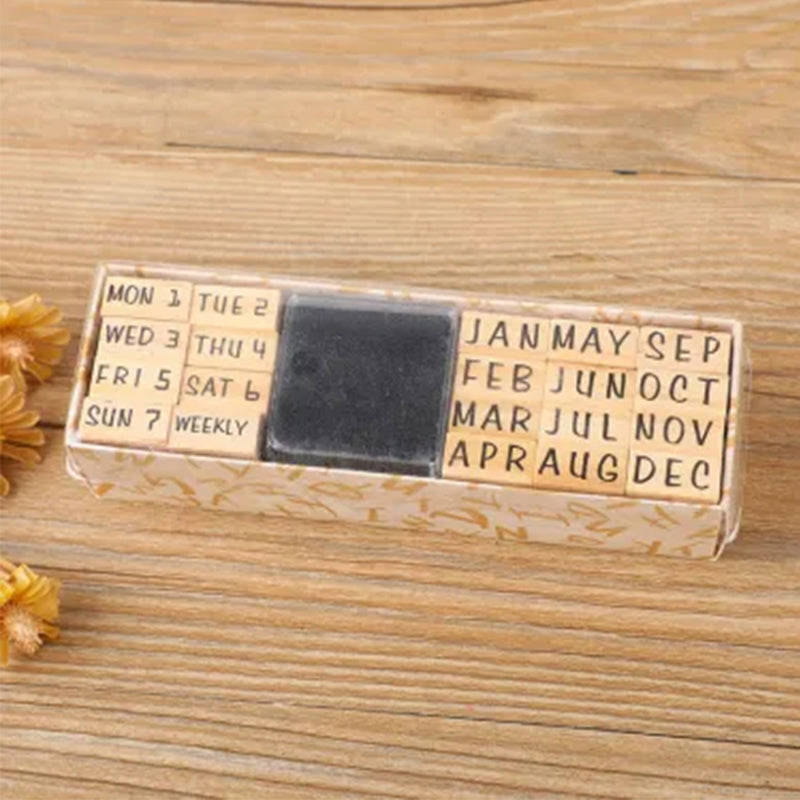 Wood Retro DIY Journal Decoration Stamp