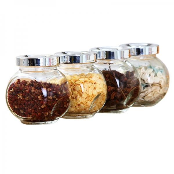4pcs 180ML Transparent Multifunctional Food Seasoning Storage Jar
