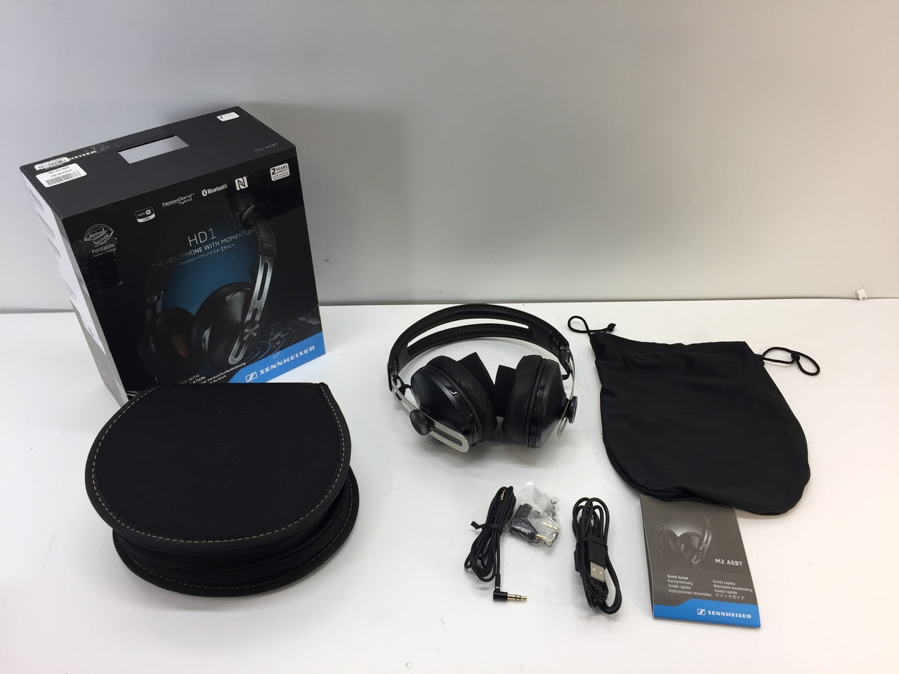 Sennheiser HD1 Wireless Bluetooth Headphones M2 AEBT Black 507390