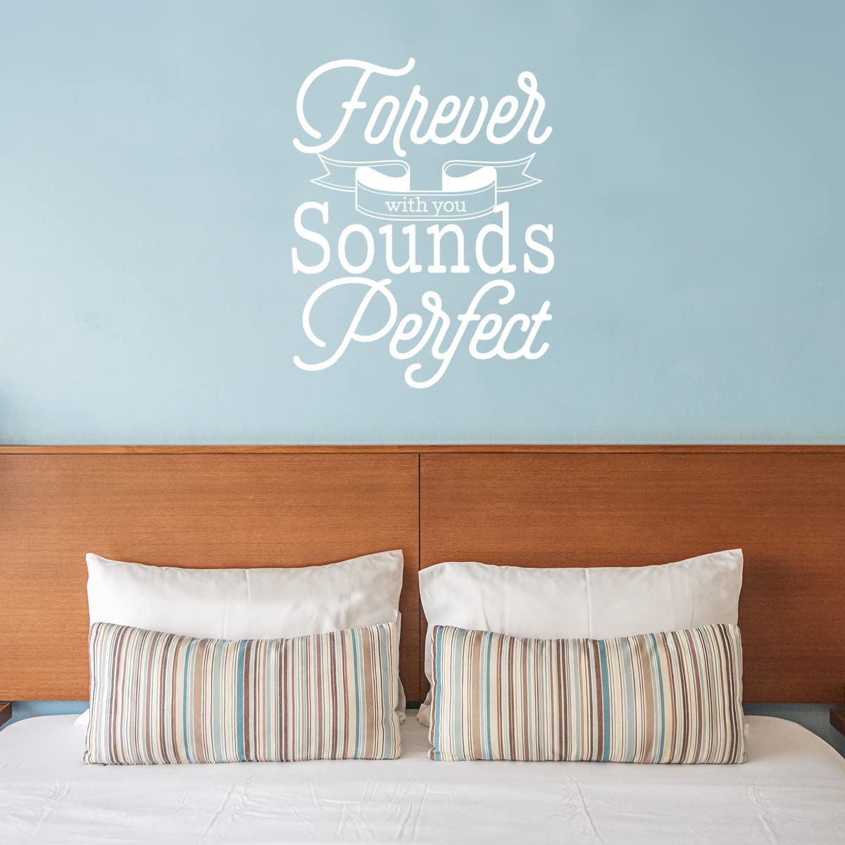 Forever with You Sounds Perfect Wall Decal Love Quotes Decor