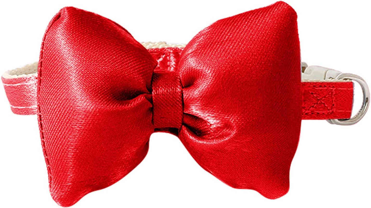 Gentleman Plaid Cat Collar with Bow Tie and Cute Charm - Soft Bell Pet Collar