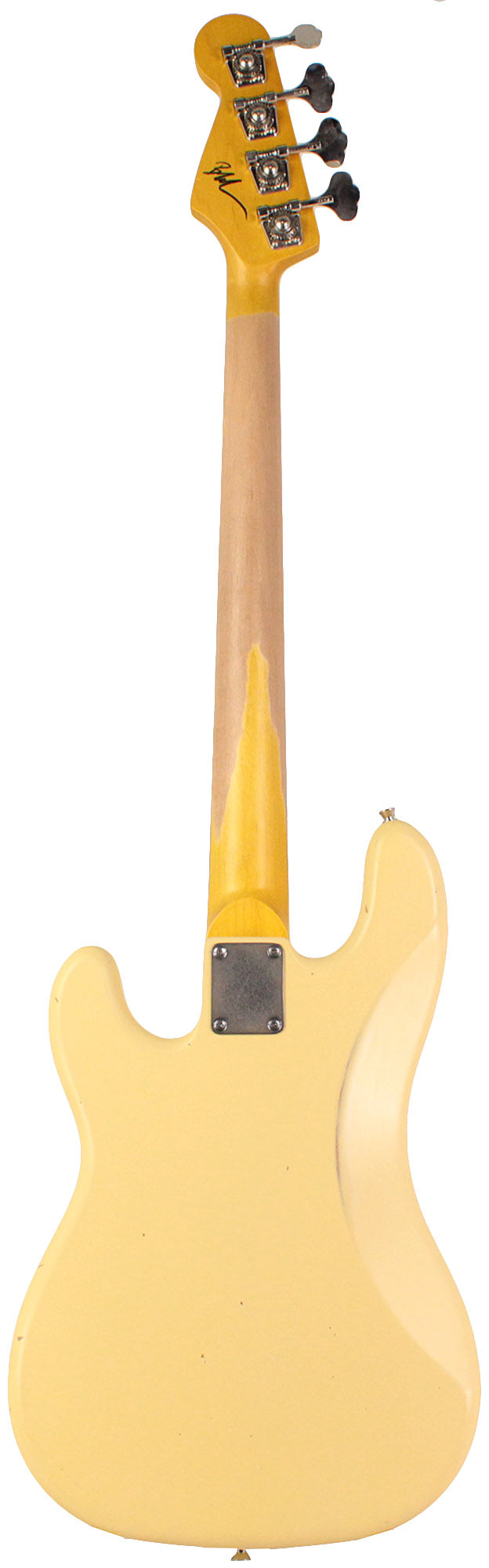 Nash PB-63 Bass Guitar, Vintage White, Light Aging