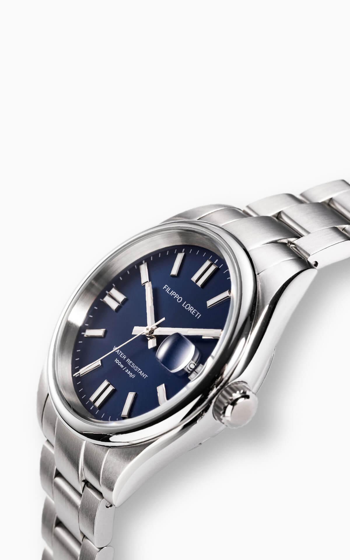 Attache Automatic Steel Blue Watch