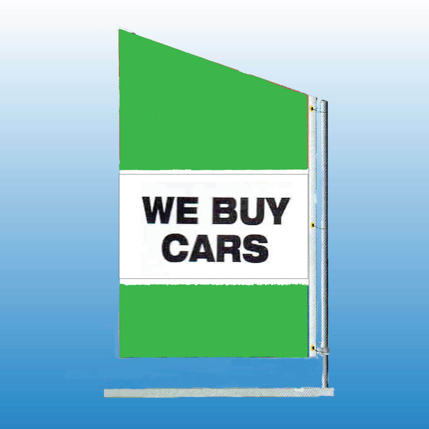 Spacewalker Flag WE BUY CARS - Customizable Nylon Car Flag