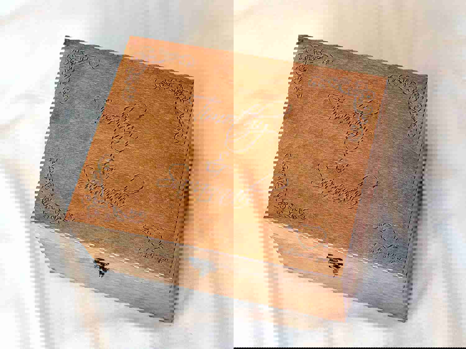 Personalized Keepsake Box - Custom Wedding & Anniversary Gift for Couples