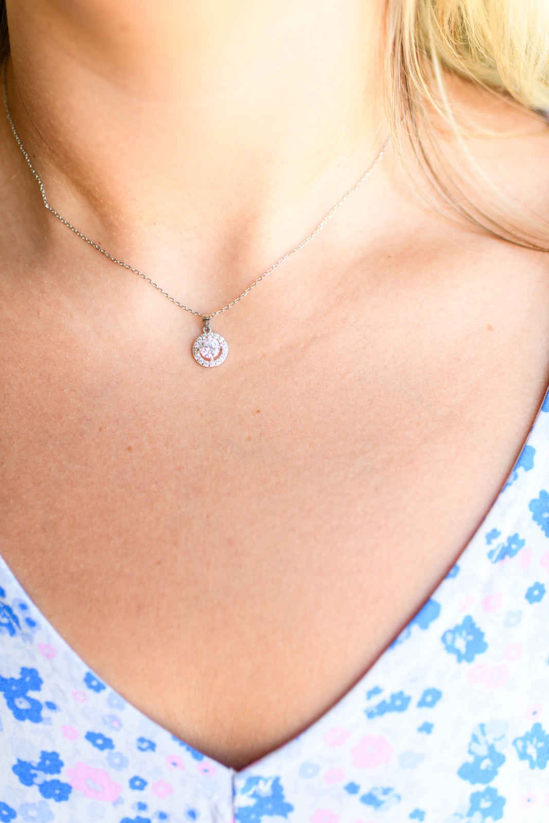 Serendipity in Silver Pendant Necklace - Timeless Elegance