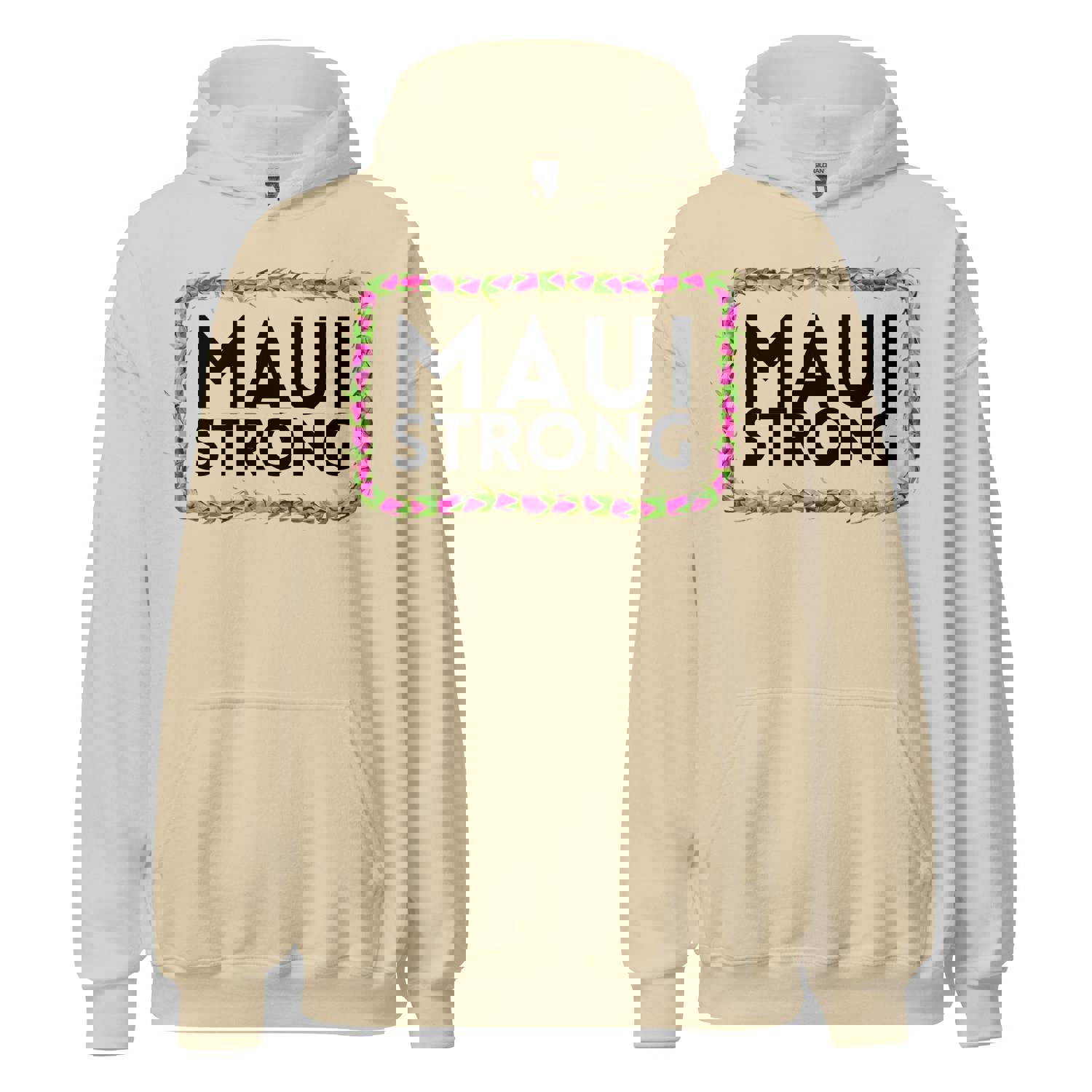 He Lei Kūpaʻa ʻo Maui - Maui Strong - All-Gender Hoodie