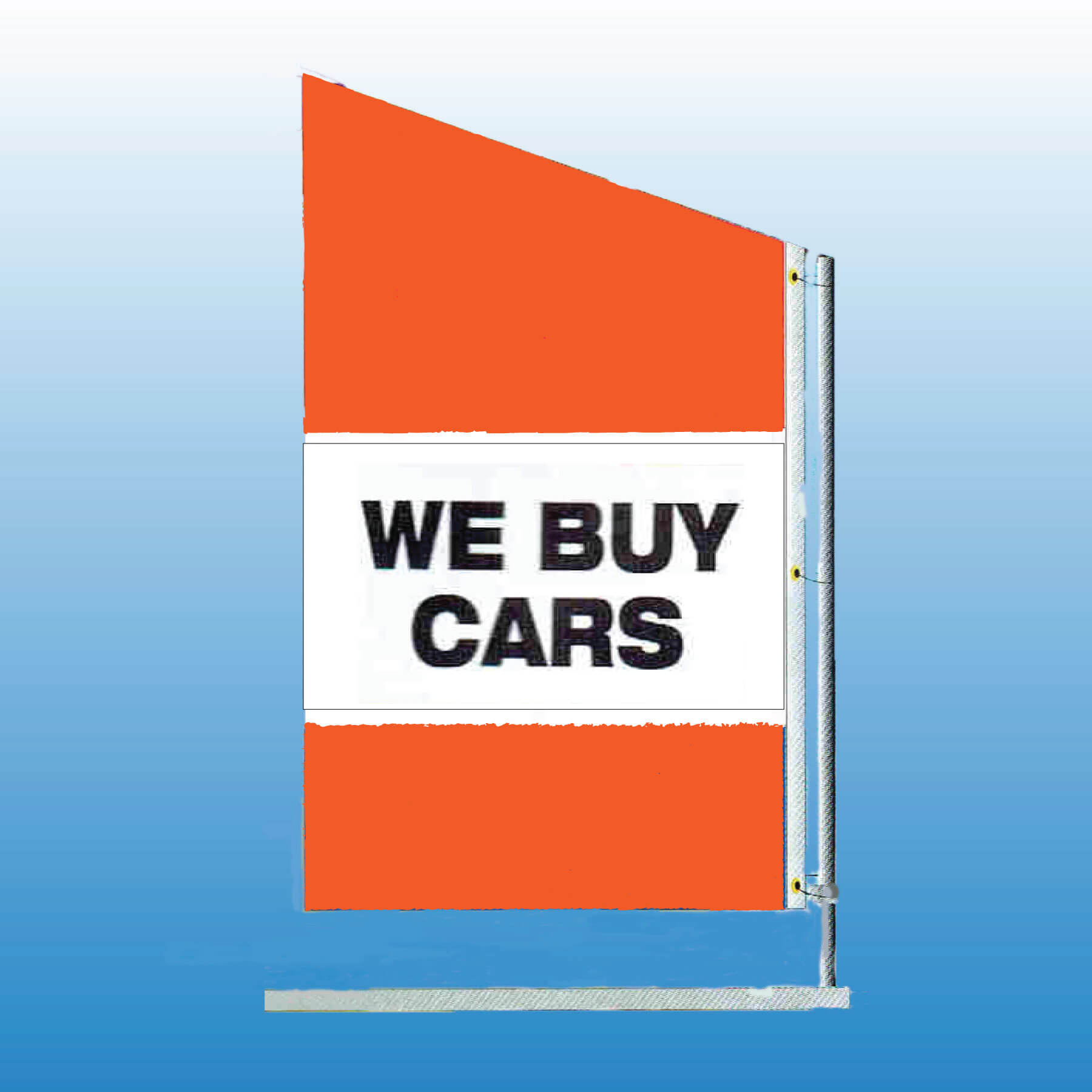 Spacewalker Flag WE BUY CARS - Customizable Nylon Car Flag