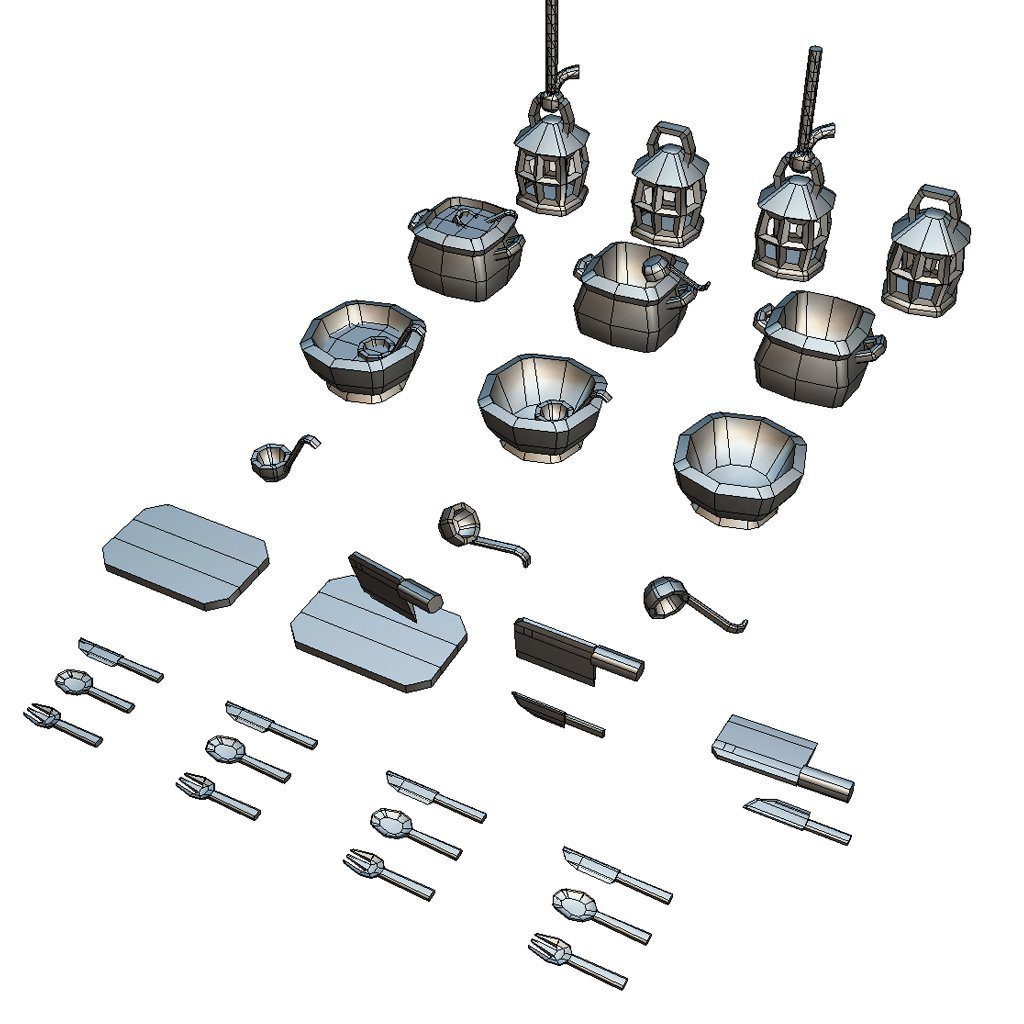 Low Poly Food Set - Proto Series