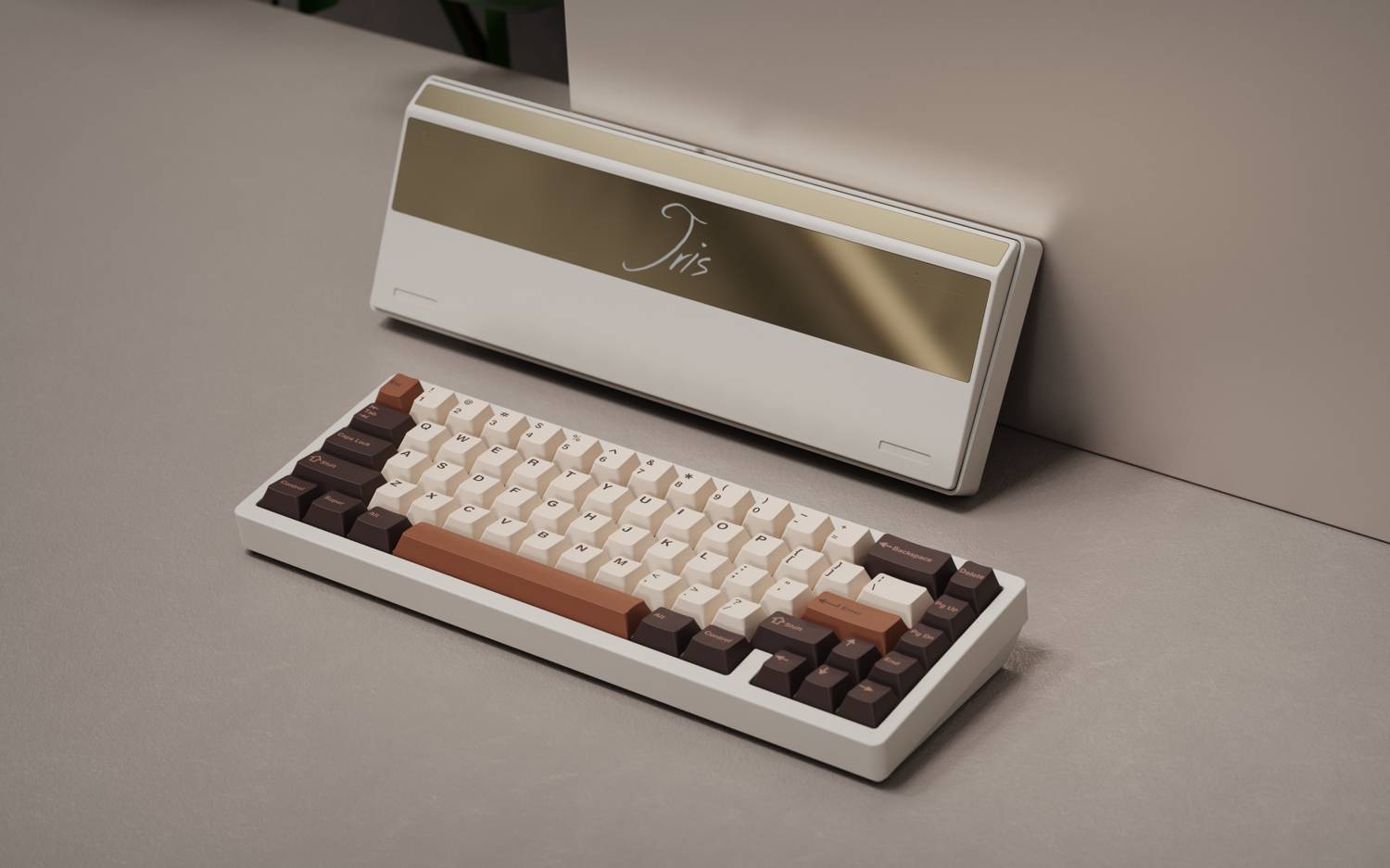 Jris65 PCB Gasket Mount Keyboard Kit - Milky White