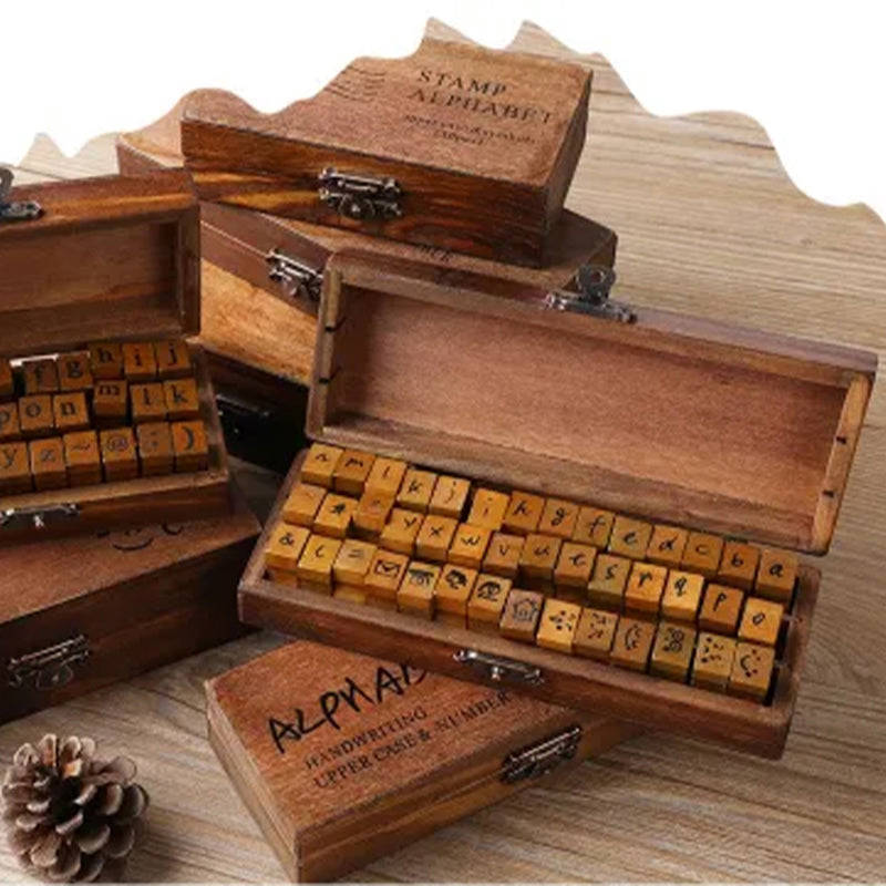 Wood Retro DIY Journal Decoration Stamp