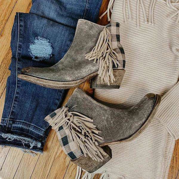 Corashoes 2020 Tassel Women Spring/Fall Boots