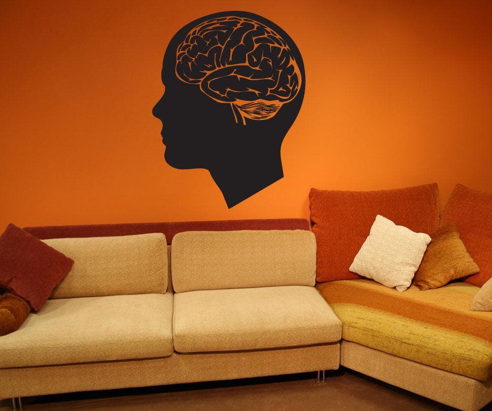 Vinyl Wall Decal Sticker Human Brain #1201 - Removable & Easy to Apply